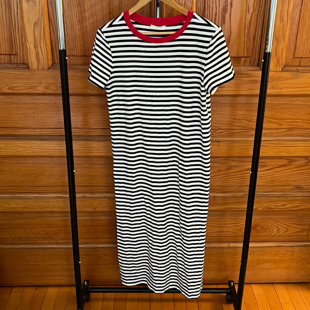 all:row Nautical Striped Midi Dress